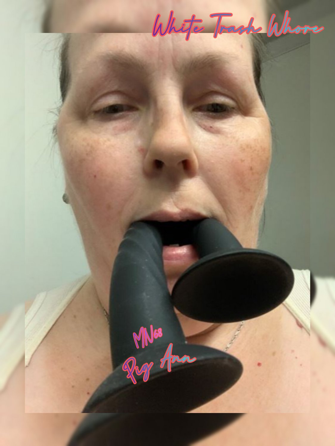 More of Cock Whore... this Pig she get wet on read your  "humiliating" comment... #6MbnDDTN