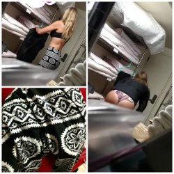 Co-worker caught changing